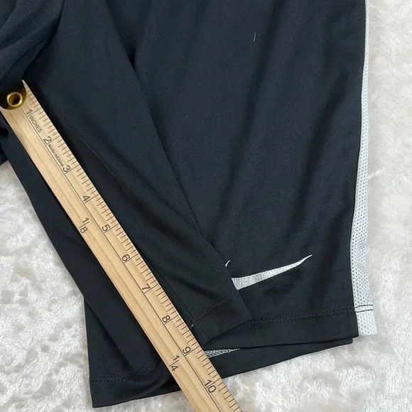 Nike Men's Black Athletic Shorts with White Trim - Picture 4 of 5